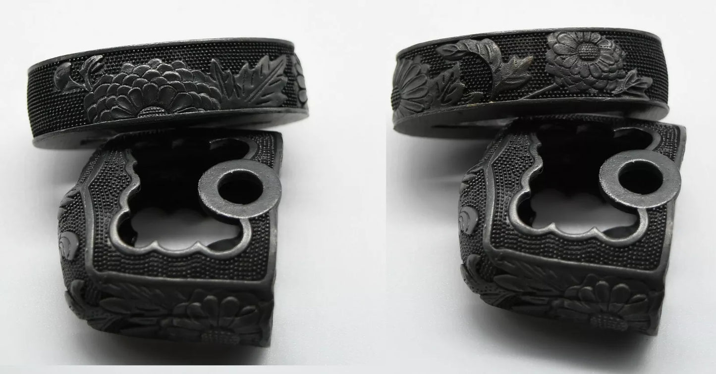 full set of japanese sword handchi for koshirae of katana or wakziashi(big size)