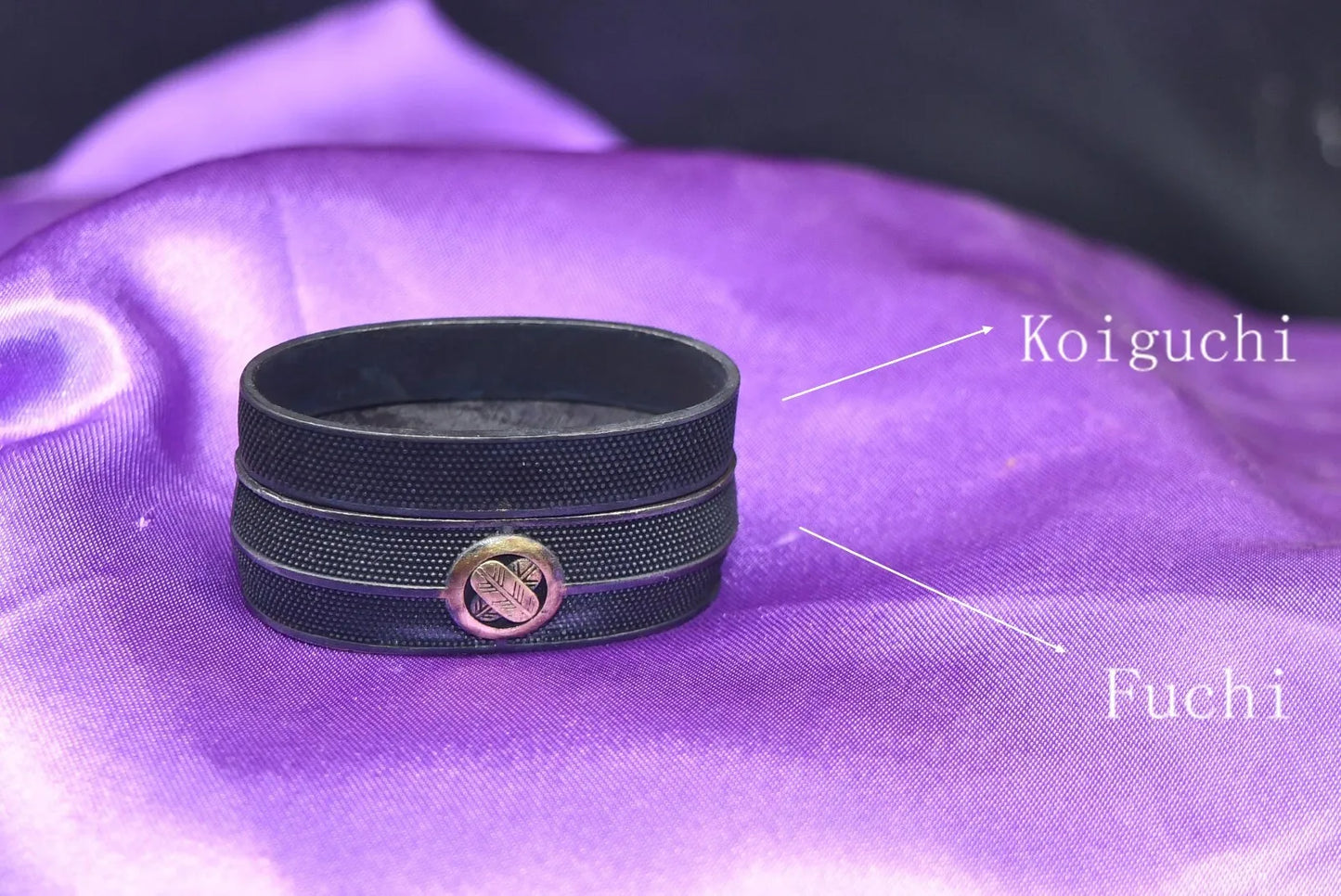 full set of japanese sword fittings for koshirae of handachi katana or wakziashi