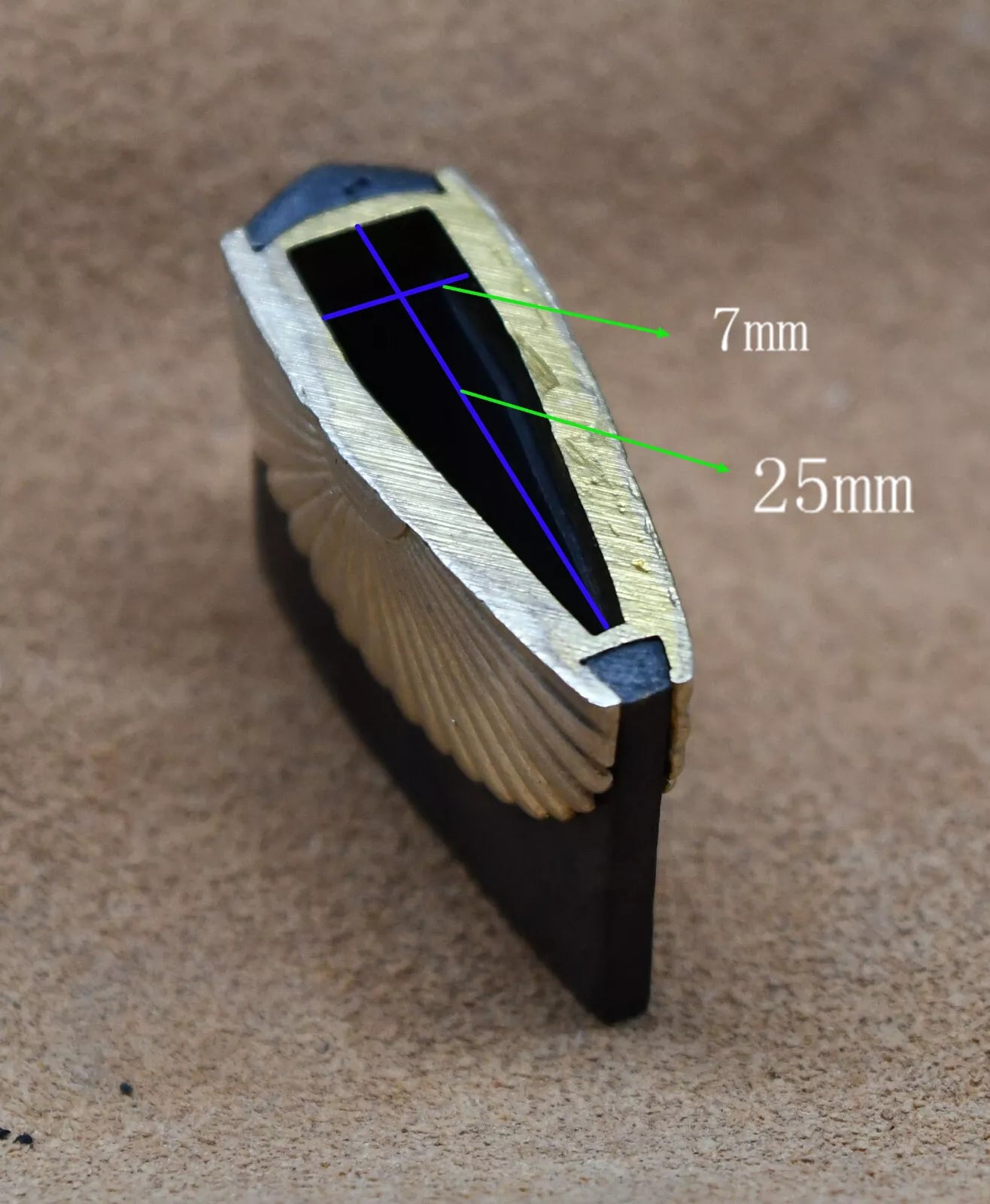Habaki for japanese sword katana or wakizashi koshirae