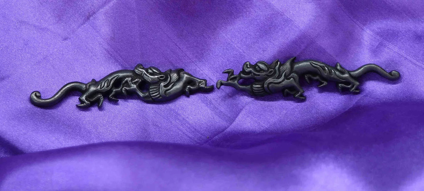 japanese sword menuki rain dragon for tsuka katana wakziashi and tanto(big)