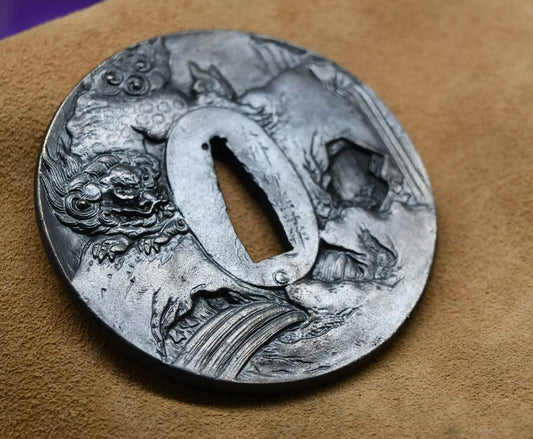 High Quality tsuba (lion) for japanese sword Katana wakizashi(not for tanto)
