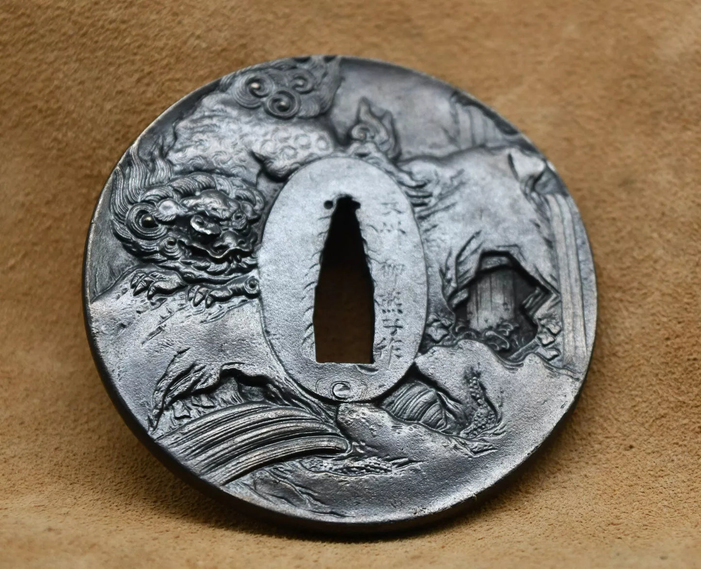 High Quality tsuba (lion) for japanese sword Katana wakizashi(not for tanto)