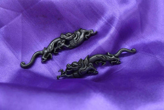 japanese sword menuki rain dragon for tsuka katana wakziashi and tanto(big)