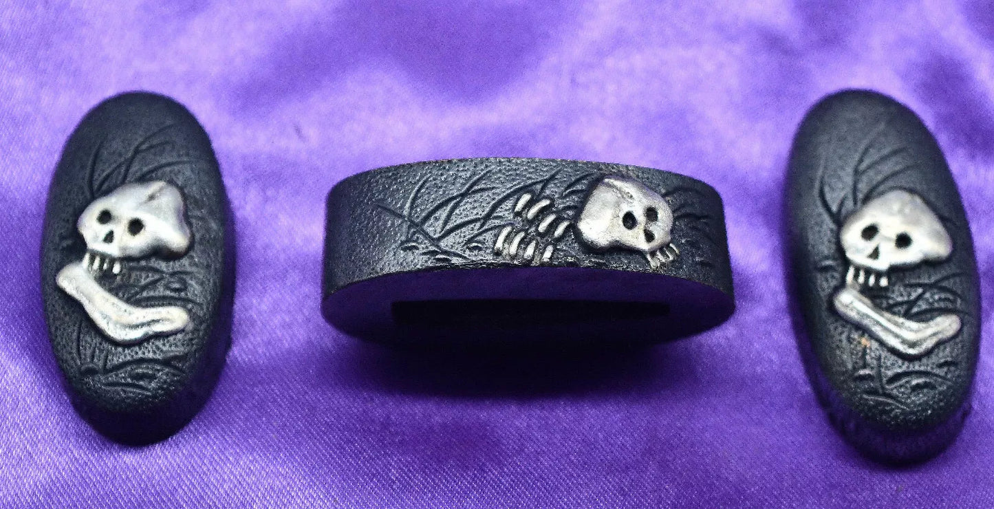 set of japanese sword fuchi kashira kojiri for tsuka katana fuchi size 40mm