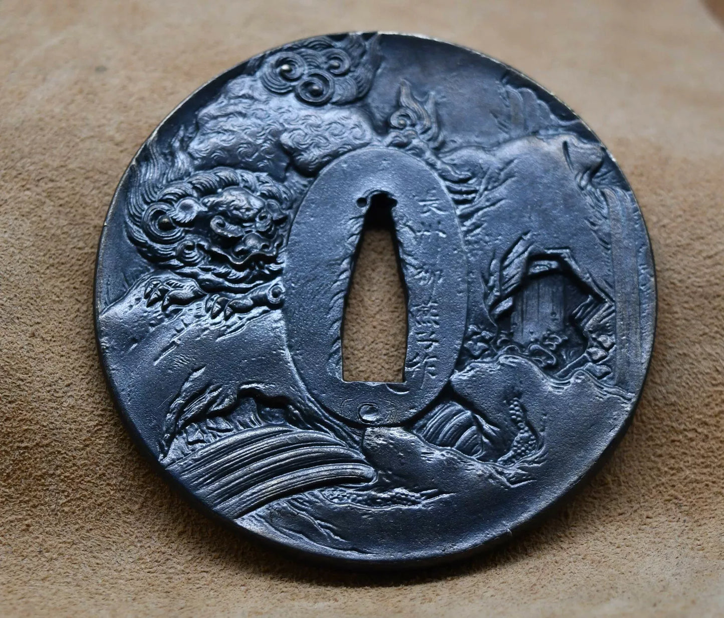 High Quality tsuba (lion) for japanese sword Katana wakizashi(not for tanto)