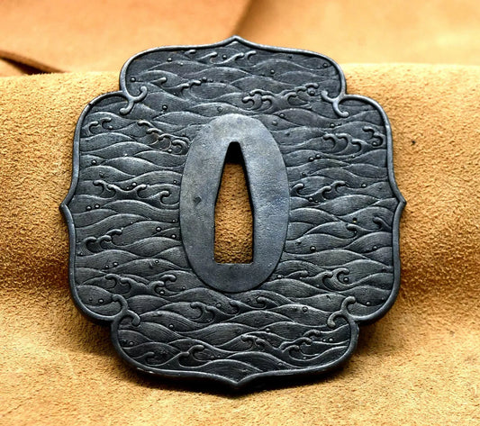High Quality tsuba (wave) for japanese sword Katana wakizashi(not for tanto)