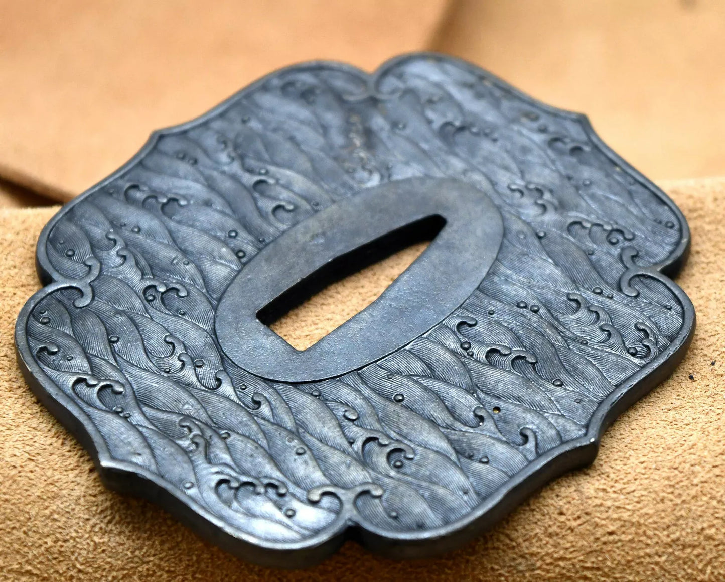 High Quality tsuba (wave) for japanese sword Katana wakizashi(not for tanto)
