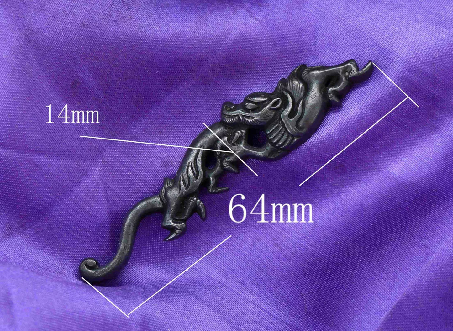 japanese sword menuki rain dragon for tsuka katana wakziashi and tanto(big)