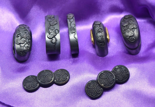 full set of japanese sword handchi for koshirae of katana or wakziashi