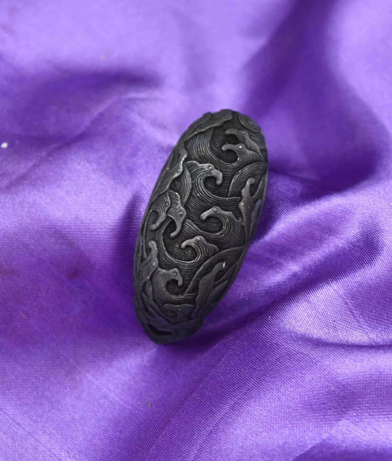 set of japanese sword fuchi kashira and kojiri for tsuka katana fuchi size 41mm