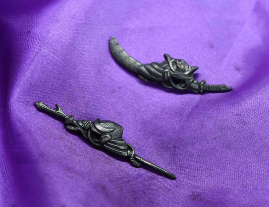 pair of japanese sword menuki for katana wakziashi and tanto tsuka