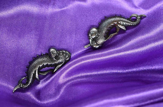 pair of High Quality japanese sword menuki for katana wakziashi and tanto tsuka